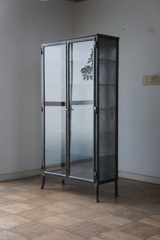 Metal glass cabinet 85