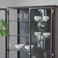 Metal glass cabinet 85