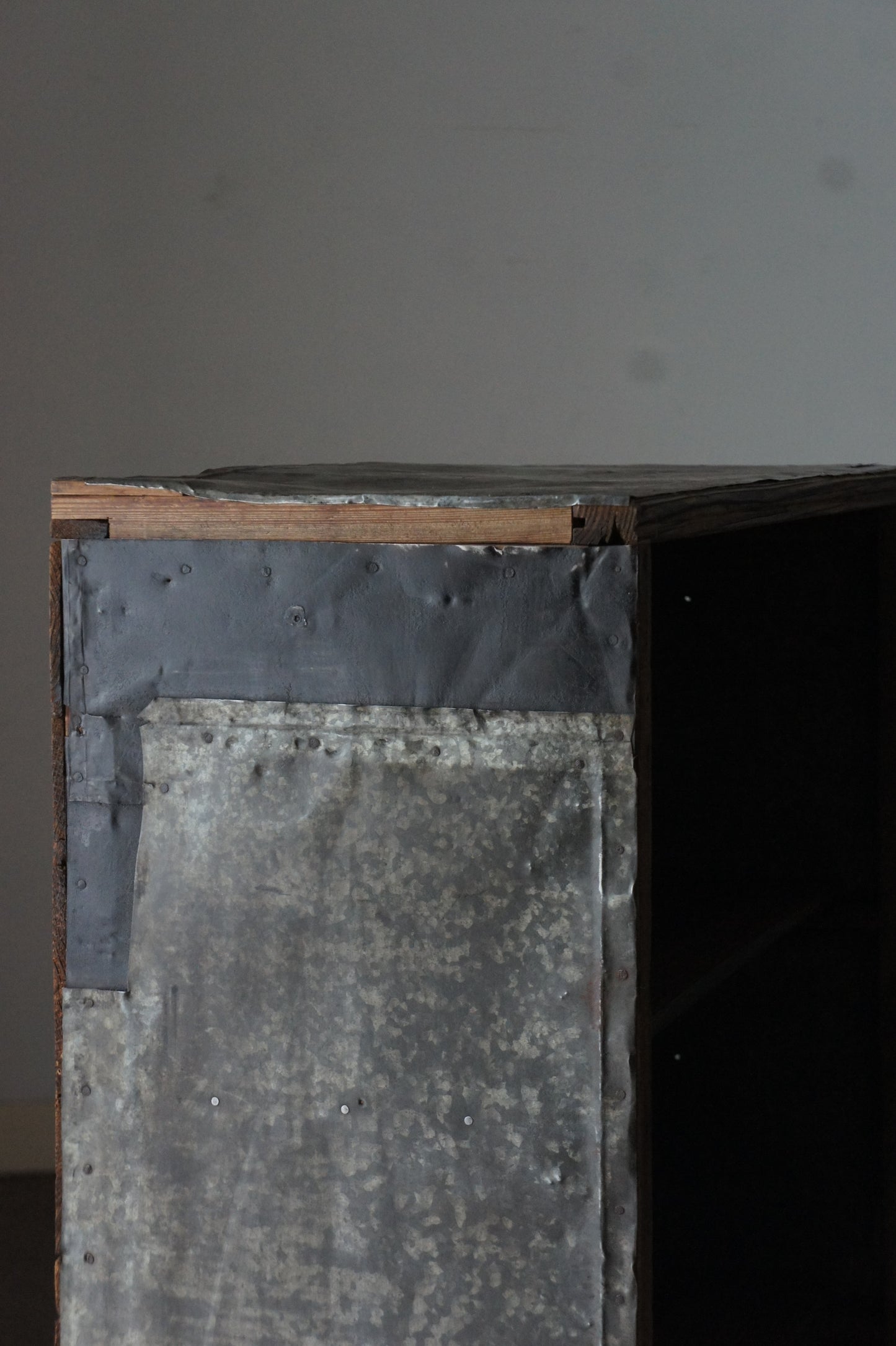 Galvanized shelf