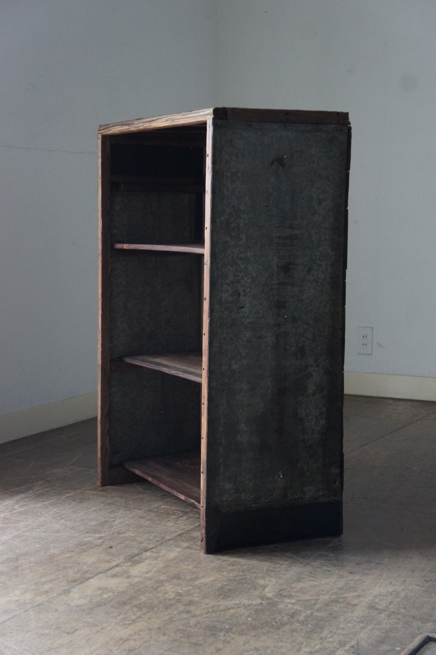 Galvanized shelf