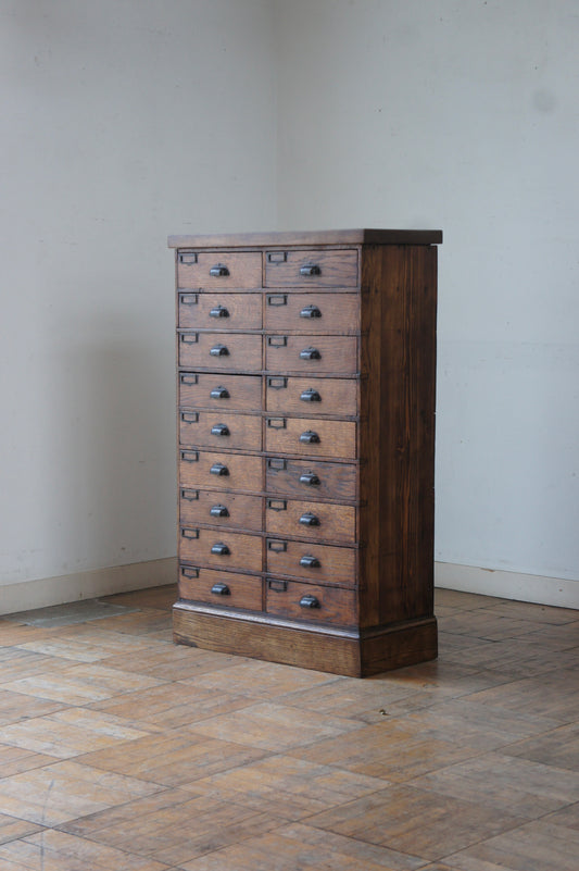 Wooden drawers cabinet 2x9 / N°2