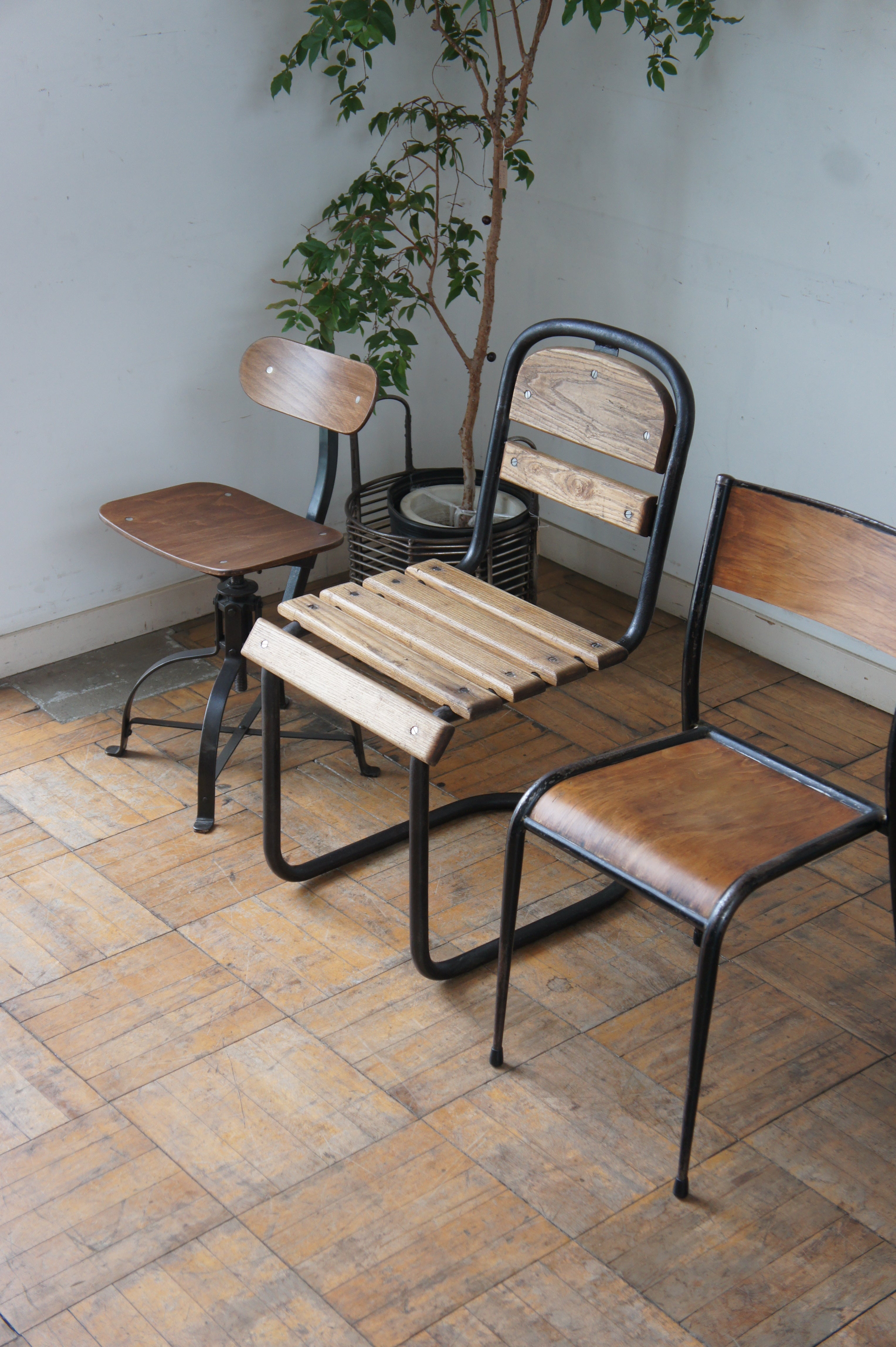 FER TRAVAIL / アイアンテーブル&ニコルチェア6脚 セット FER TRAVAIL / アイアンテーブル&ニコルチェア6脚 セット 机・テーブル