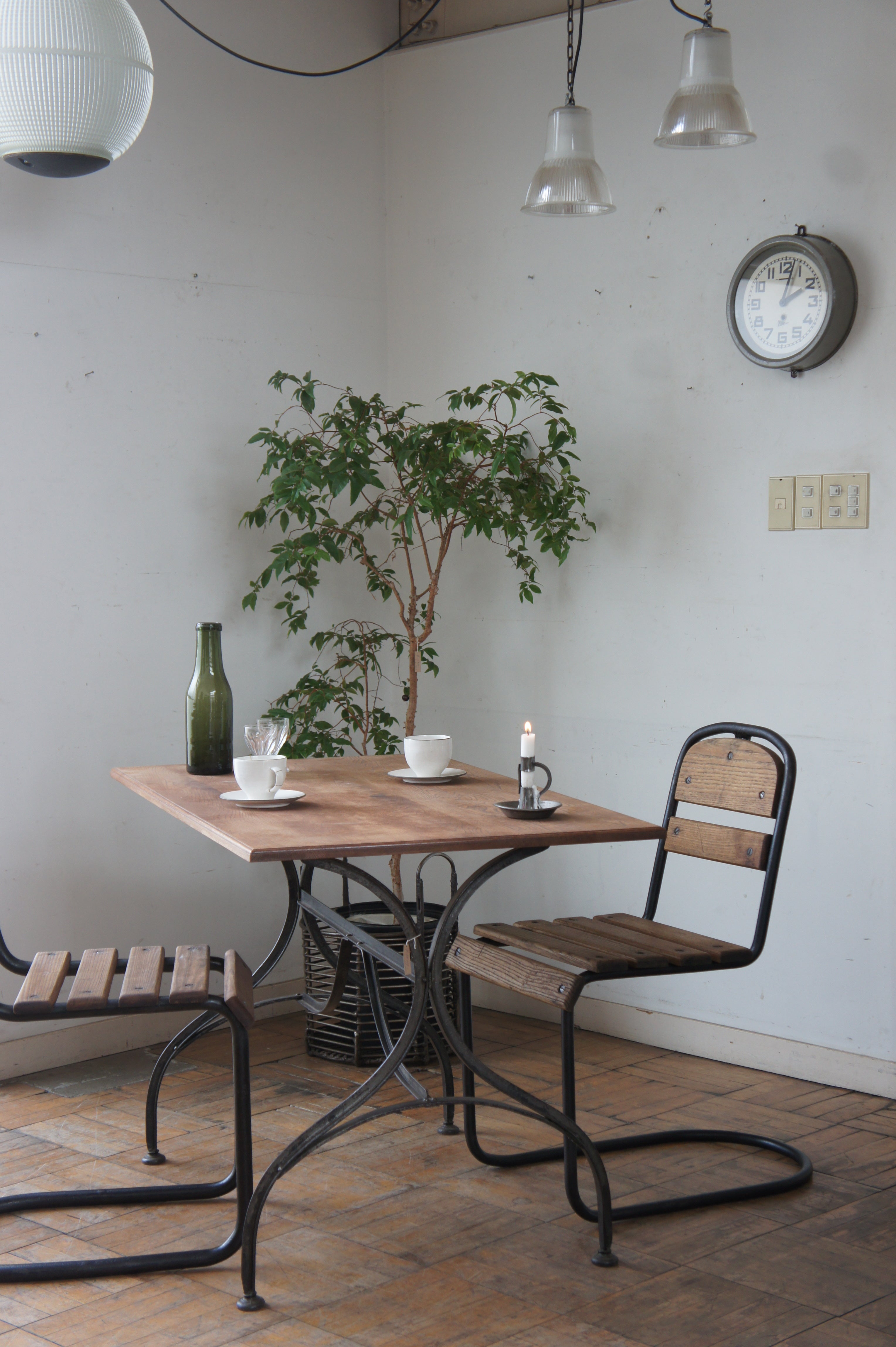 FER TRAVAIL / アイアンテーブル&ニコルチェア6脚 セット FER TRAVAIL