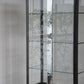 Metal display glass cabinet 80